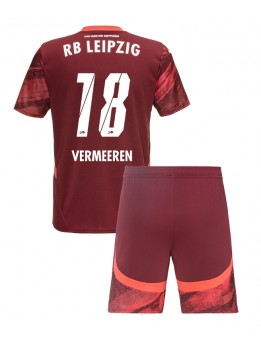 RB Leipzig Arthur Vermeeren #18 Replika Borta Kläder Barn 2024-25 Kortärmad (+ byxor)
